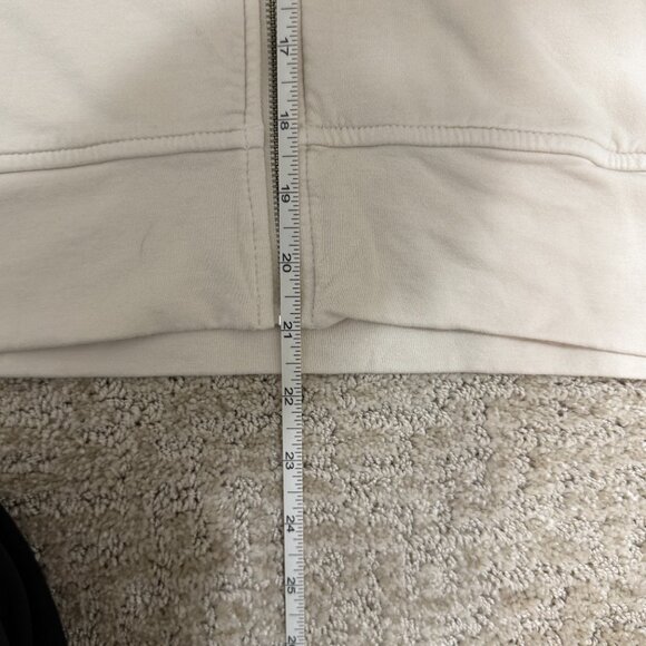 Lou & Grey Zip-Up Hoodie – Soft Neutral | Size M - Picture 5 of 7
